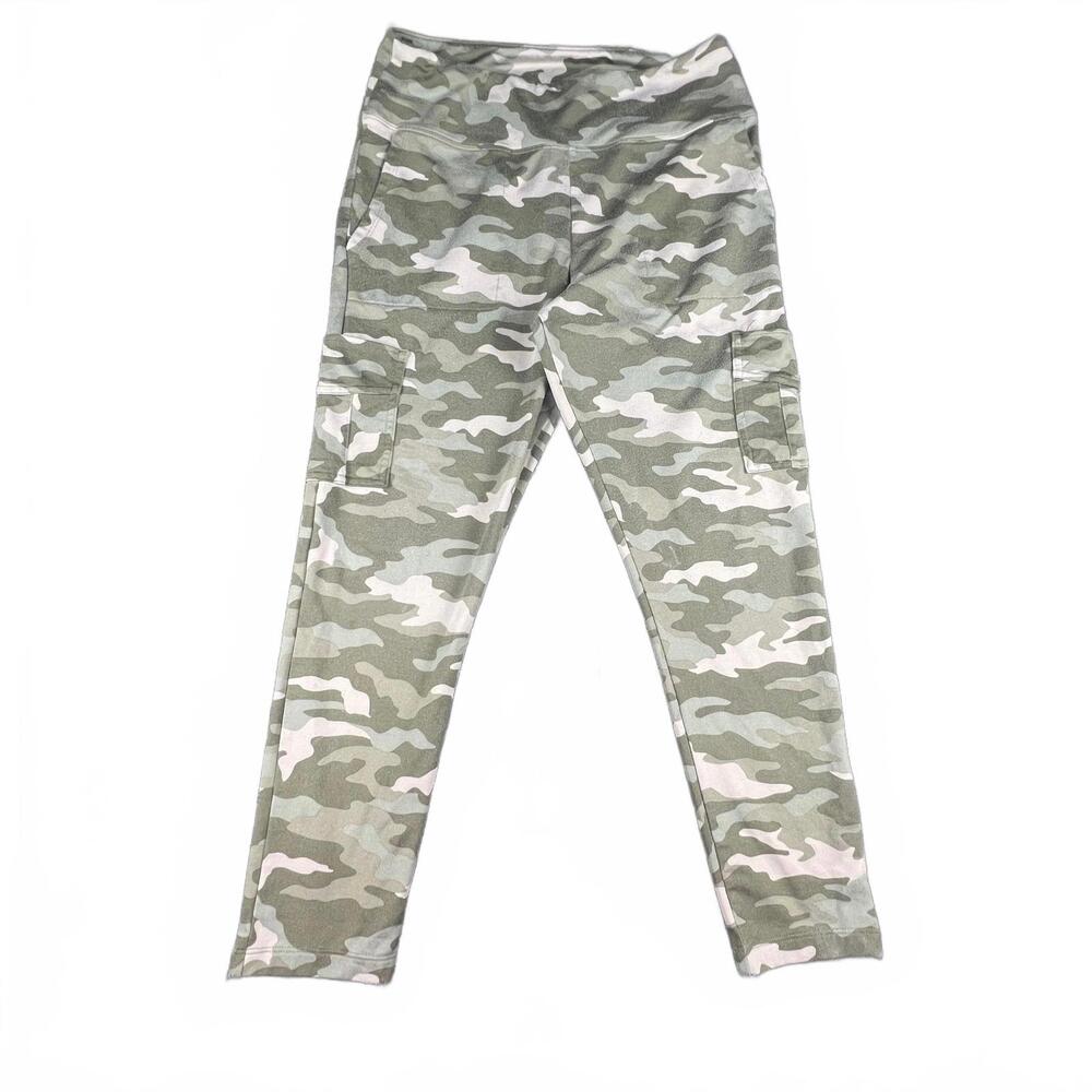 Pink Active Camo Leggings – Size L – Green Camouflage